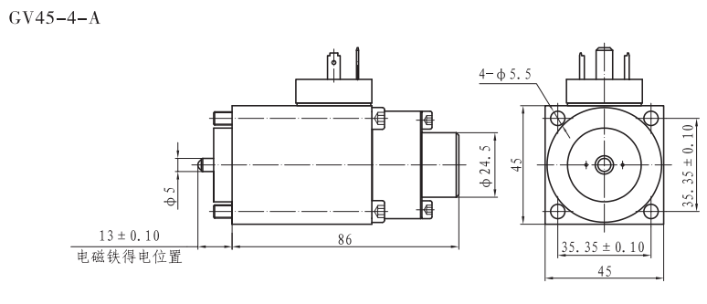 GV45-4-A螺纹比例阀用电磁铁
